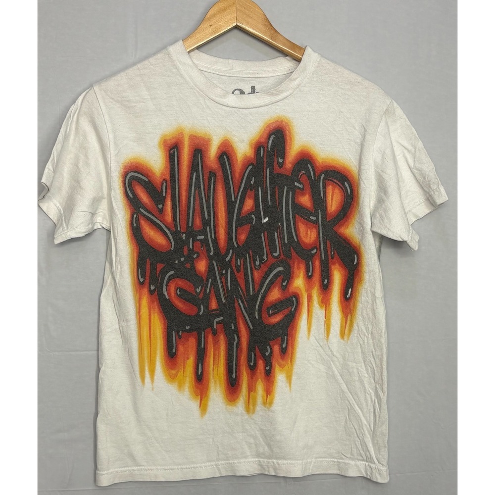 Slaughter Gang It's All A Blur Tour Graphic T-Shirt Mens White‎ Small 21 Savage